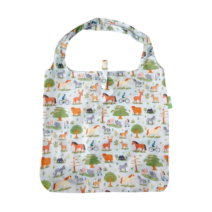 Eco Chic Eco Chic Lightweight Foldable Reusable Shopping Bag New Forest