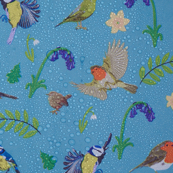 Eco Chic Navy Eco Chic Lightweight Foldable Reusable Shopping Bag RSPB Birds