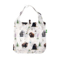 Eco Chic Eco Chic Lightweight Foldable Reusable Shopping Bag Whimsy Buffalo