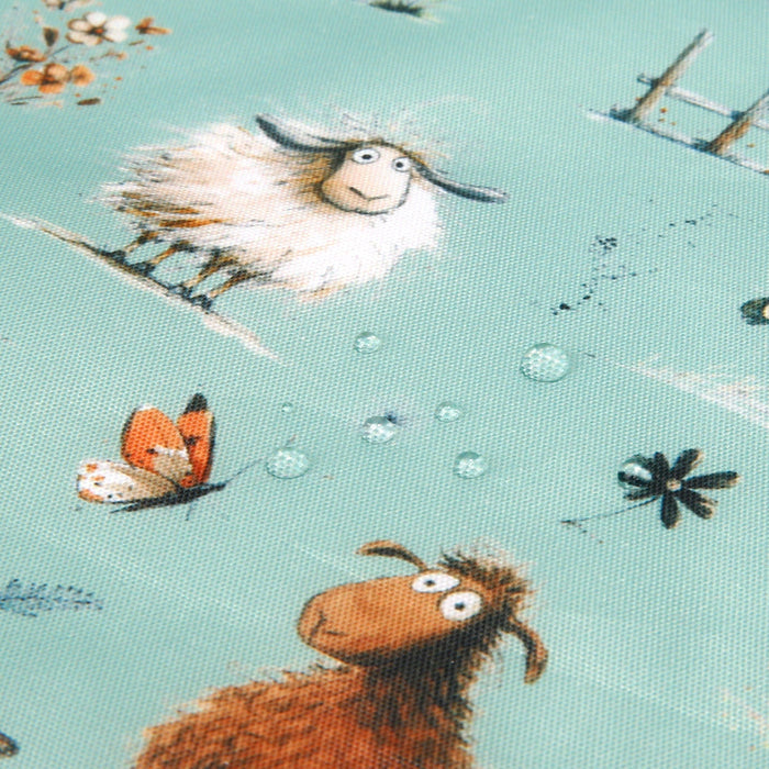 Eco Chic Eco Chic Lightweight Foldable Reusable Shopping Bag Whimsy Sheep
