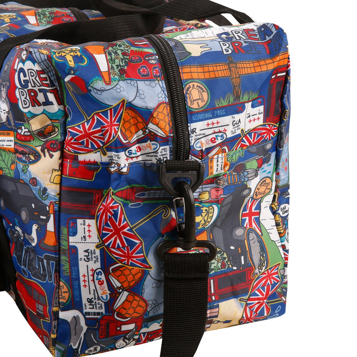 Eco Chic Navy Eco Chic Recycled Cabin Holdall Bag Great Britain