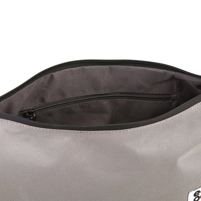 Eco Chic Eco Chic Recycled Canvas Crescent Bag - Concrete