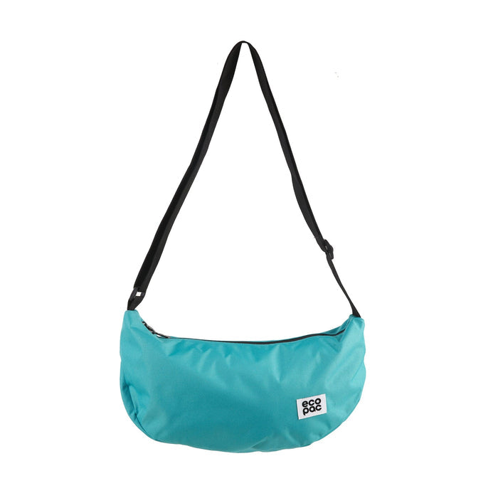Eco Chic Eco Chic Recycled Canvas Crescent Bag - Teal
