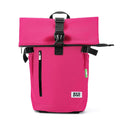 Eco Chic Eco Chic Recycled Canvas Rollup Backpack - Fuchsia