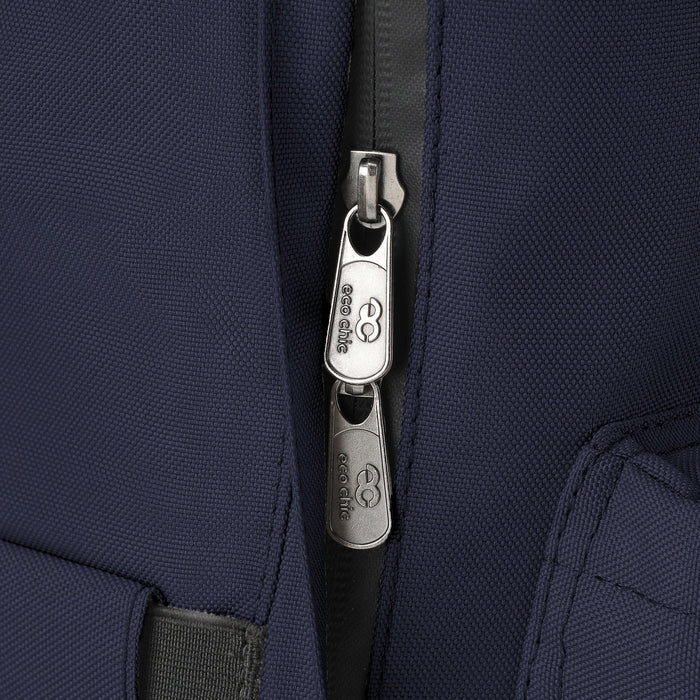 Eco Chic Retail Ltd Eco Chic Recycled Canvas Top Handle Backpack - Navy