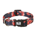 Eco Chic Small Eco Chic Recycled Dog Collar - Poppies Navy