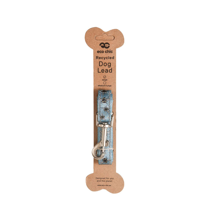 Eco Chic Eco Chic Recycled Dog Lead - Bumble Bees Blue