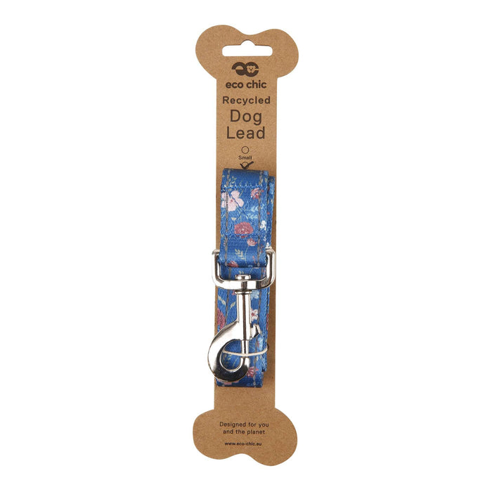 Eco Chic Eco Chic Recycled Dog Lead - Floral Navy