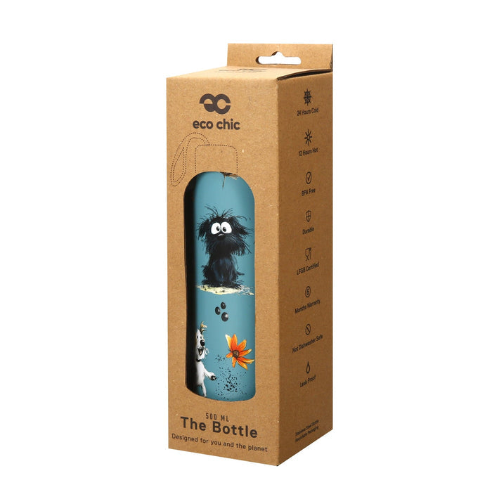 Eco Chic Eco Chic Thermal Bottle Whimsy Dogs