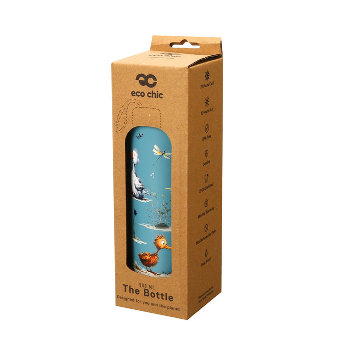 Eco Chic Eco Chic Thermal Bottle Whimsy Ducks