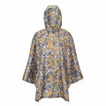 Eco Chic Eco Chic Waterproof Foldable Adult Poncho Flowers