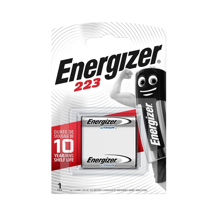 Energizer 223 6v Photo Lithium Battery Card 1