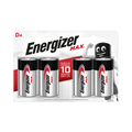 Energizer E95BP4 1.5v MAX Alkaline D-size Battery Card 4