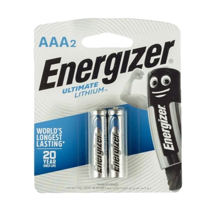Energizer XL92BP2 1.5v Lithium AAA Battery Card 2