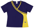 Fabrique Innovations NFL Women's Baltimore Ravens Wrap Scrub Top