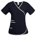 Fabrique Innovations NFL Women's Seattle Seahawks Team Logo Wrap Scrub Top