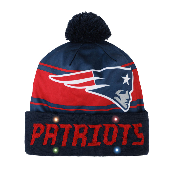 FOCO Adult's NFL New England Patriots Light Up Beanie