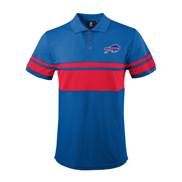 FOCO Men's NFL Buffalo Bills Stripe Polo Shirt