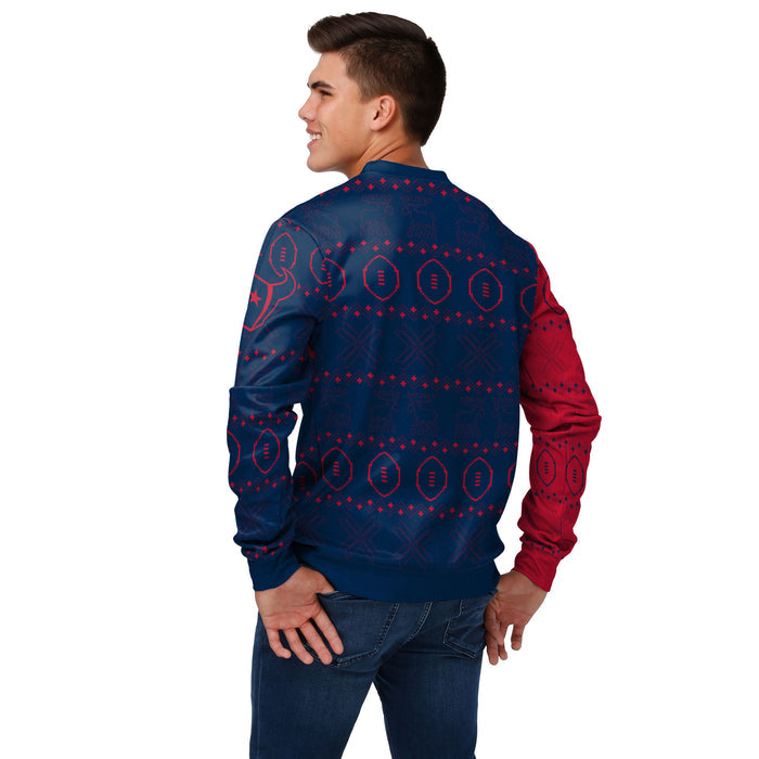 FOCO Men's NFL Houston Texans Ugly Printed Sweater