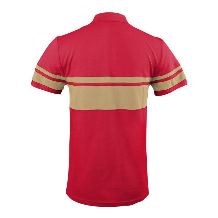 FOCO Men's NFL San Francisco 49ers Stripe Polo Shirt