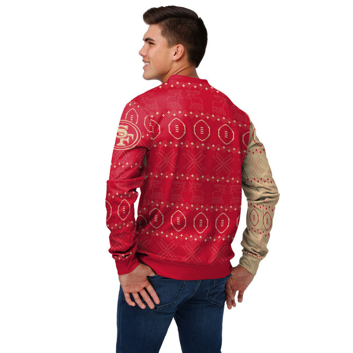FOCO Men's NFL San Francisco 49ers Ugly Printed Sweater