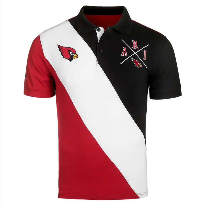 FOCO NFL Men's Arizona Cardinals Rugby Polo Shirt