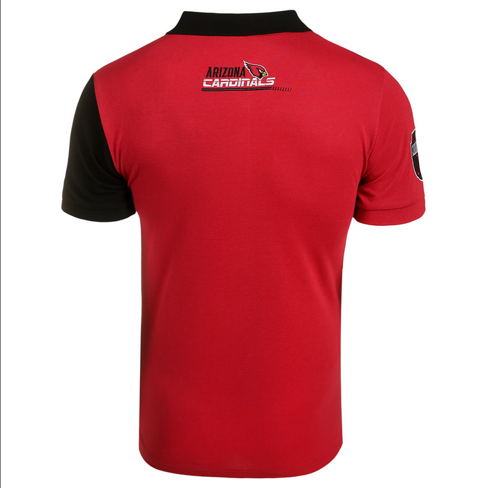 FOCO NFL Men's Arizona Cardinals Rugby Polo Shirt