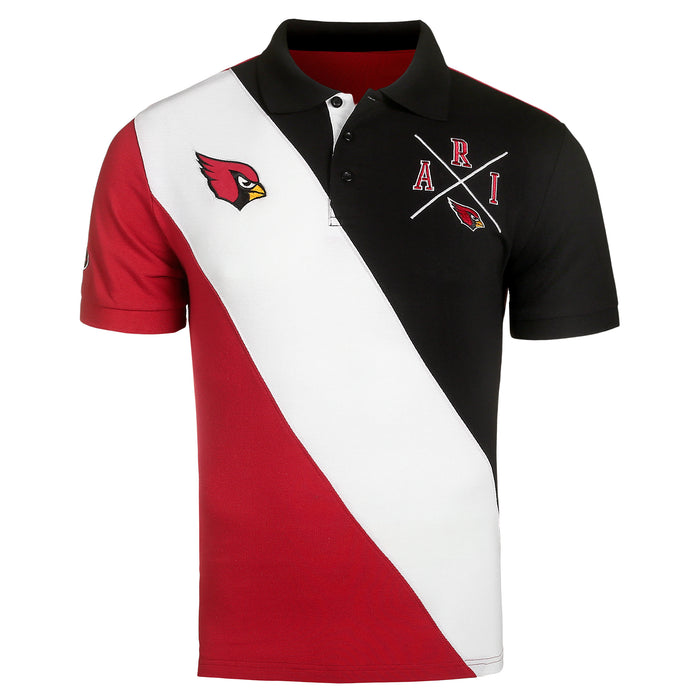 FOCO NFL Men's Arizona Cardinals Rugby Polo Shirt