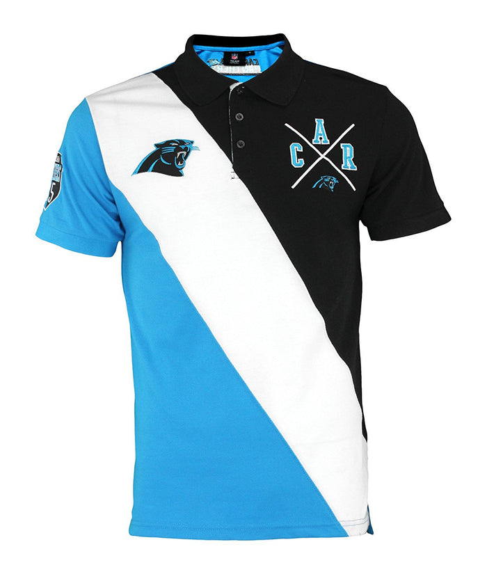 FOCO NFL Men's Carolina Panthers Rugby Polo Shirt