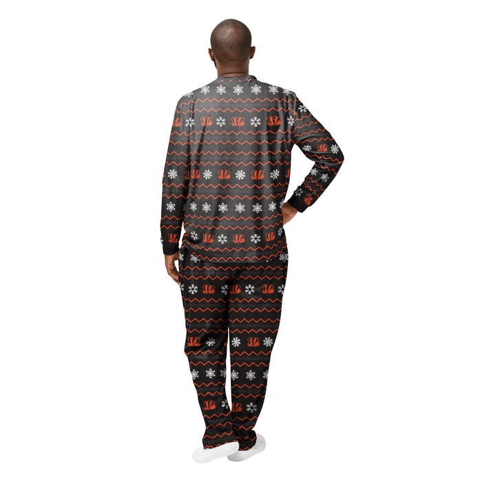FOCO NFL Men's Cincinnati Bengals Team Logo 2 Piece Pajama Set
