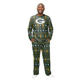 FOCO NFL Men's Green Bay Packers Primary Team Logo 2 Piece Ugly Pajama Set