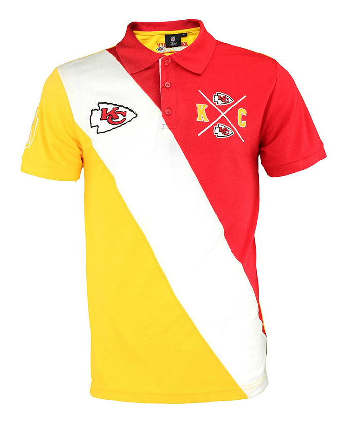 FOCO NFL Men's Kansas City Chiefs Rugby Polo Shirt