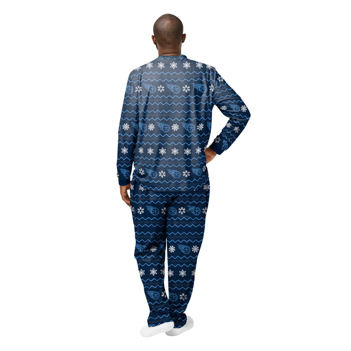 FOCO NFL Men's Tennessee Titans Team Logo Ugly Pajama Set