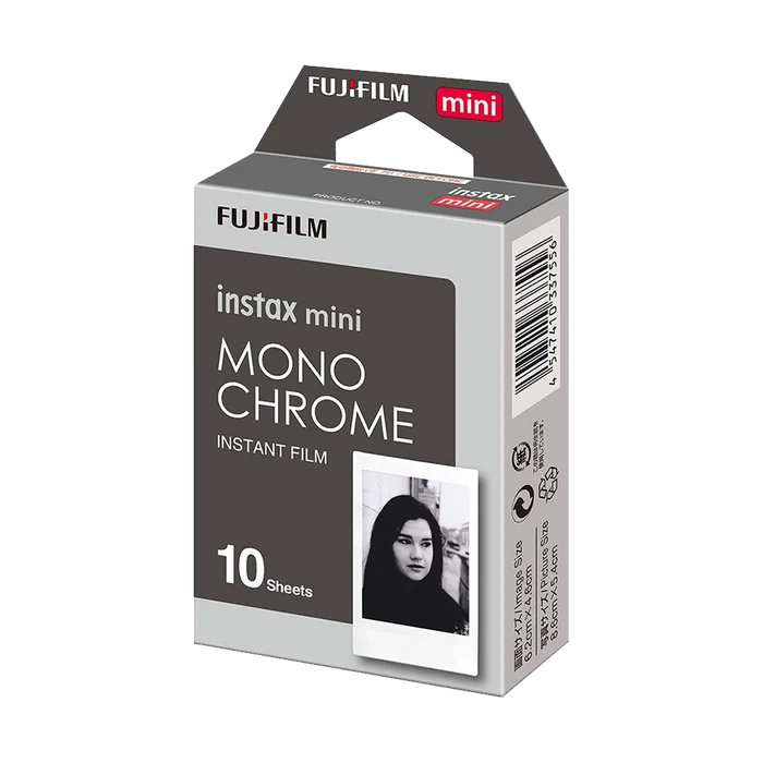 Fujifilm Instax Mini Instant Film - Monochrome (10 Shots)