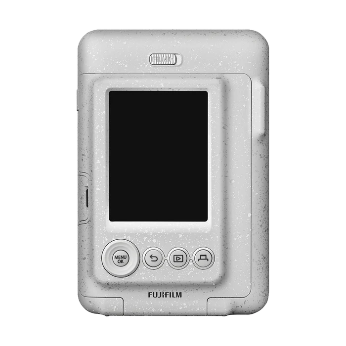 Fujifilm Instax Mini LiPlay Hybrid Instant Camera (Stone White) with 1 Fujifilm Instax Mini Instant Film and Instax LiPlay Case
