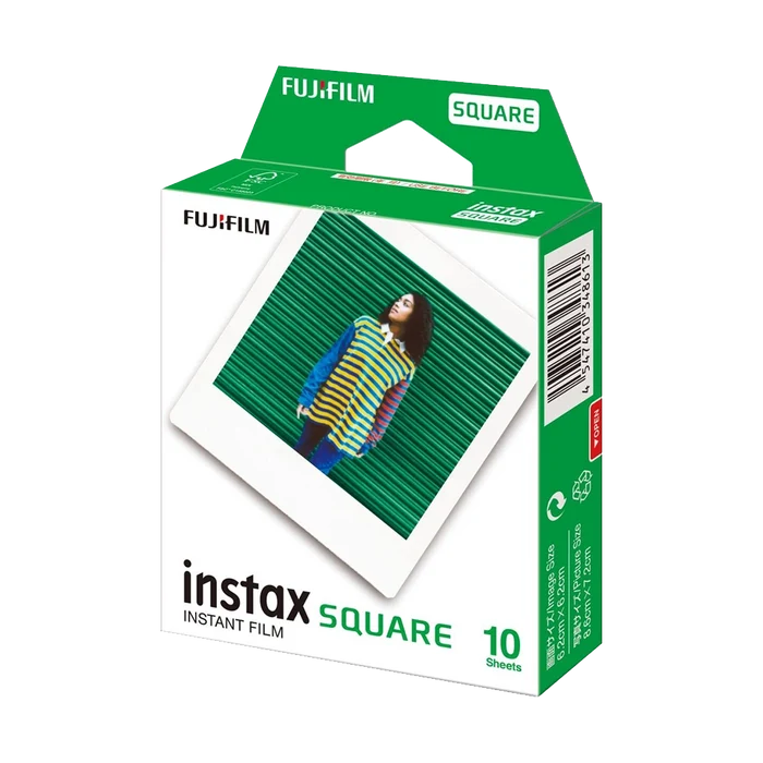 Fujifilm Instax Square Instant Film - Plain White (10 Shots)