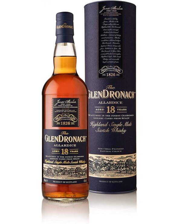 GlenDronach Allardice 18 Years Highland Single Malt Scotch Whiskey -750ml
