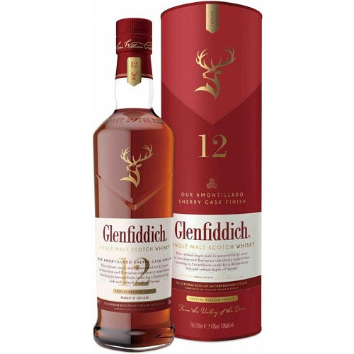 Glenfiddich 12 Year Old Sherry Cask  Single Malt Scotch -750ml