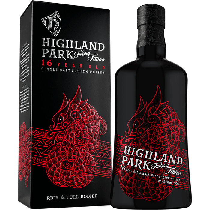 Highland Park 16 Year Old Twisted Tattoo Scotch Whisky -750ml