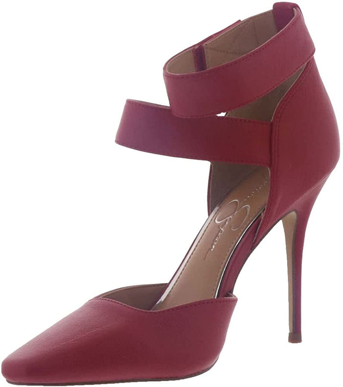 Jessica Simpson Women's Cassiya Double Strap Pointed Toe High Heel Pump