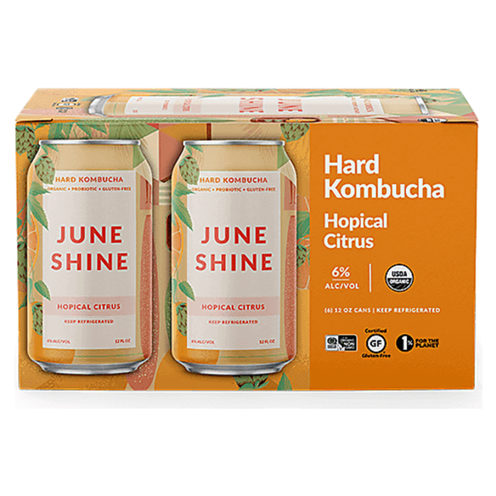 June Shine Hard Kombucha Hopical Citrus - Newport Wine & Spirits