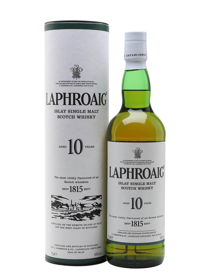 Laphroaig 10 Year Islay Single Malt Scotch  750 mL