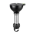 Leofoto YB-75LP Leveling Base for 75mm Bowls with Long Arm and Hook