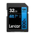 Lexar 32GB High-Performance 800x UHS-I SDHC Memory Card (BLUE Series)