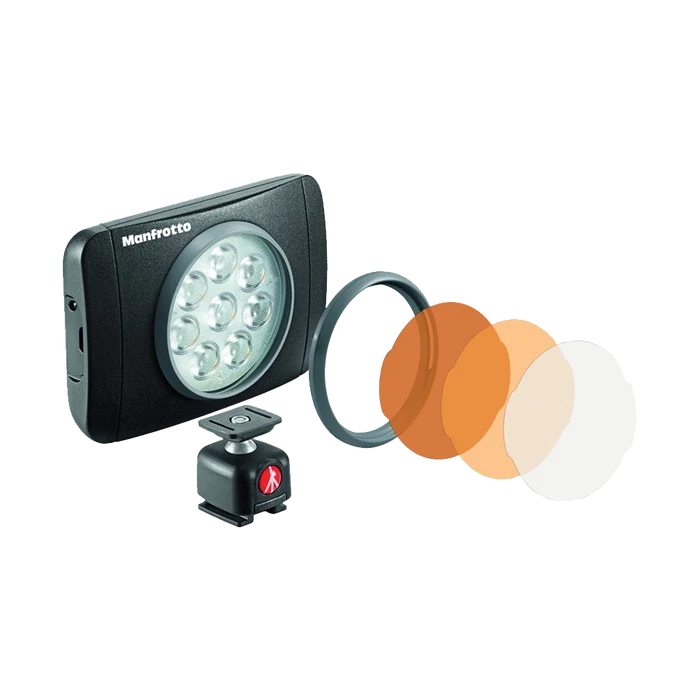Manfrotto MLUMIEMU-BK Lumimuse 8 (Muse) LED Light with Accessories