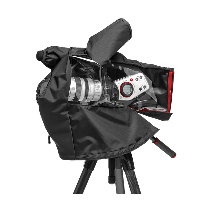 Manfrotto RC-12 Pro Light Video Camera Raincover for Small to Medium-Size Camcorder / DSLR Rig (Black)