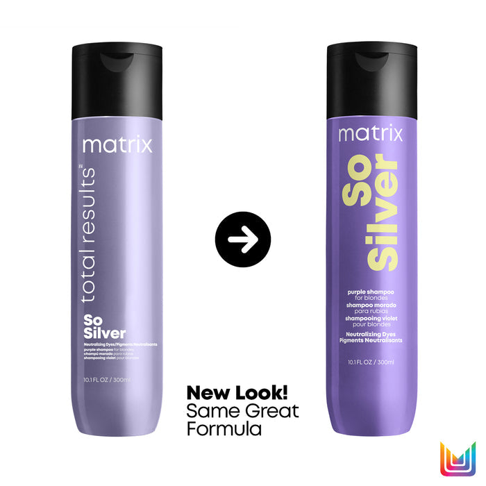 Matrix Total Results Color Obsessed So Silver Shampoo to Neutralize Yellow Tone in Blonde Hair 300ml - Additional 4