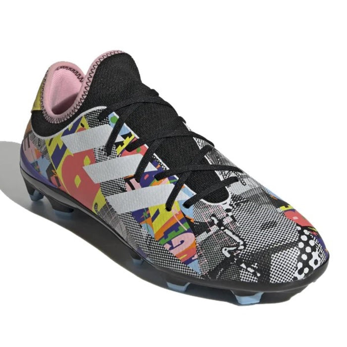 Adidas Men's Gamemode Knit Firm-Ground Soccer Cleats, Core Black/Cloud White/Clear Sky