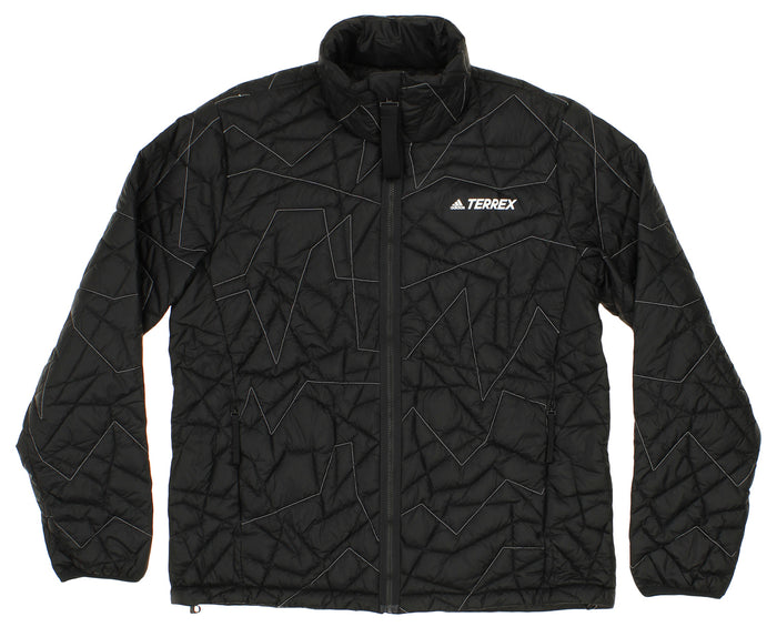 Adidas Men's Terrex Full Zip Lightweight Reflective Insulated Jacket, Black
