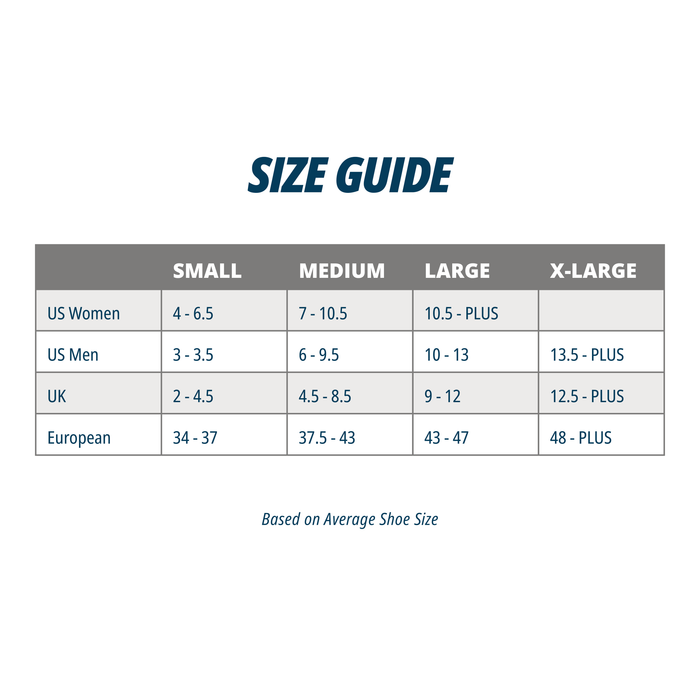 PF Sock Size Chart